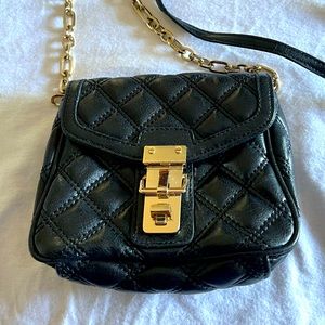 Banana Republic black quilted crossbody bag